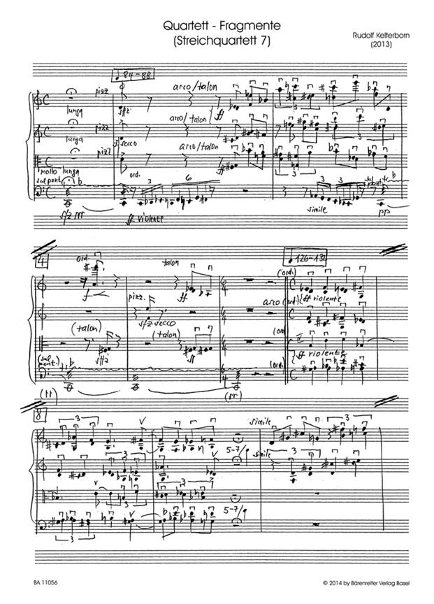 Quartet Fragments (String Quartet 7)